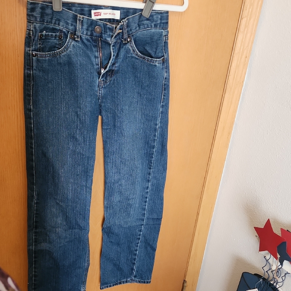 Levi's Blue Slim Straight Jeans Classic Style